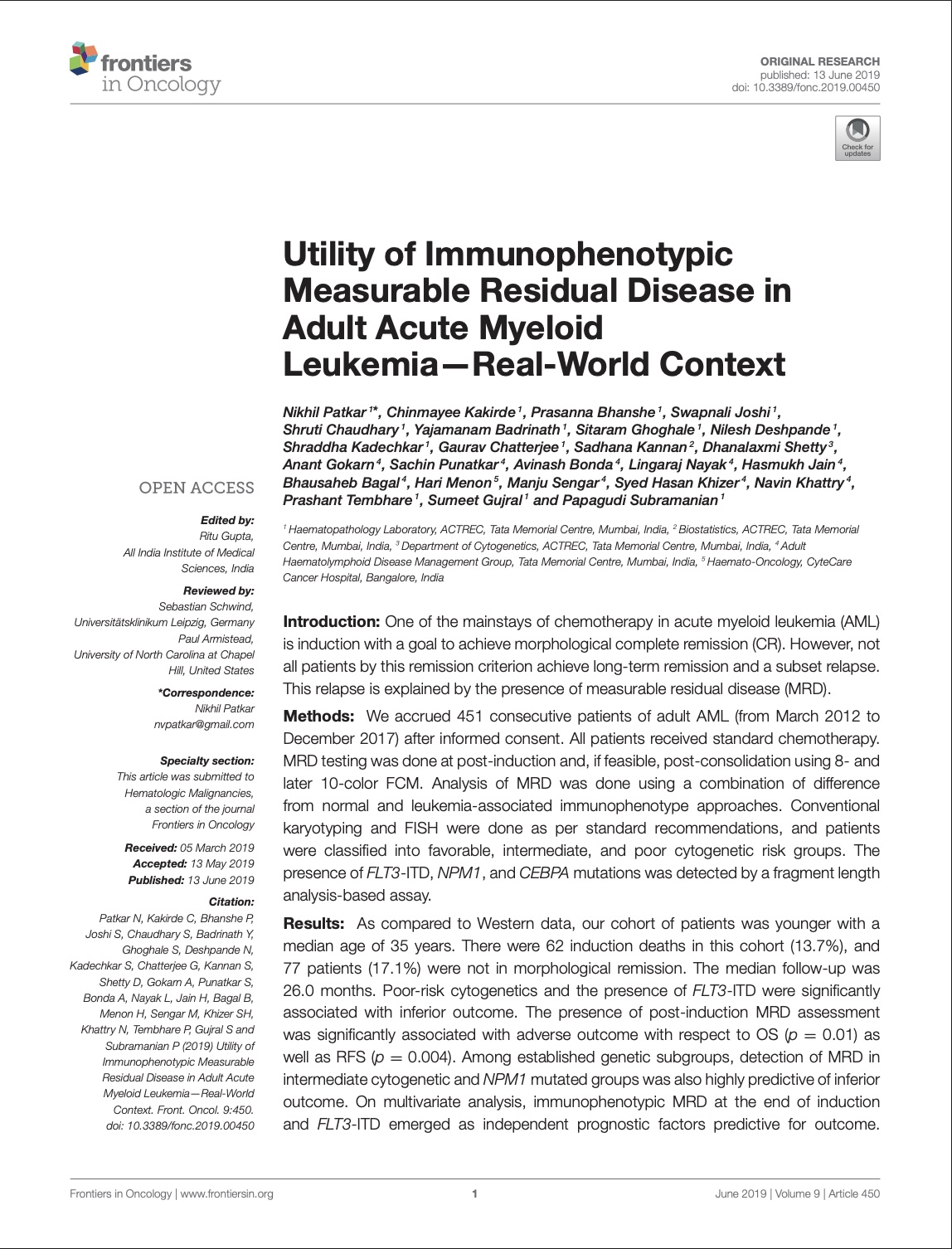 2018 Patkar et al Frontiers